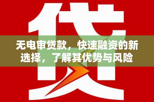 埤头无电审贷款，快速融资的新选择，了解其优势与风险