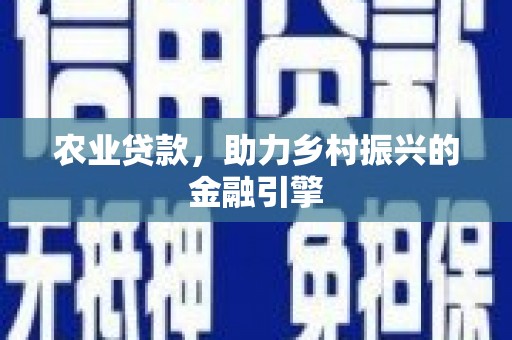埤头农业贷款，助力乡村振兴的金融引擎