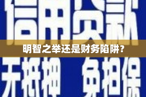 埤头明智之举还是财务陷阱？