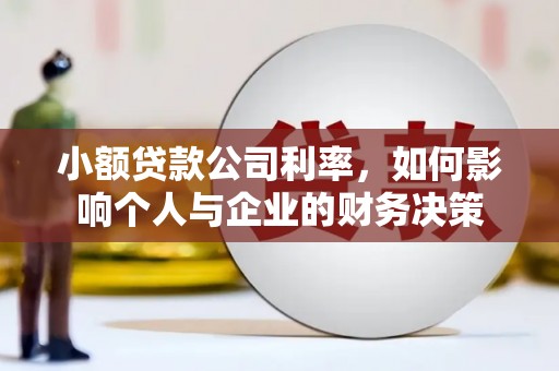 埤头小额贷款公司利率，如何影响个人与企业的财务决策