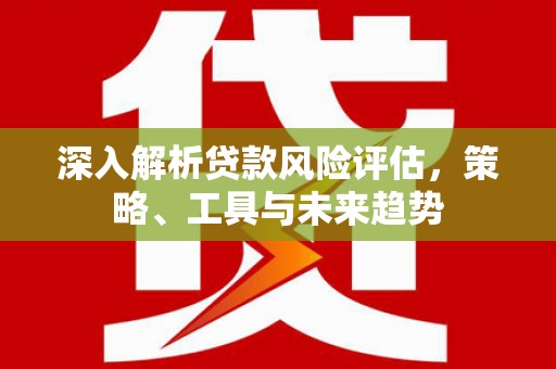 埤头深入解析贷款风险评估，策略、工具与未来趋势