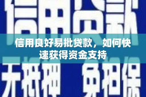 埤头信用良好易批贷款，如何快速获得资金支持