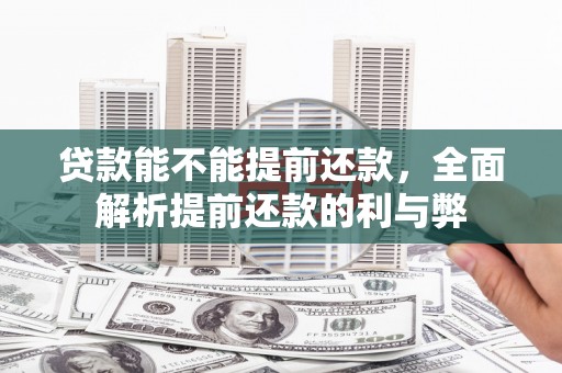 埤头贷款能不能提前还款，全面解析提前还款的利与弊