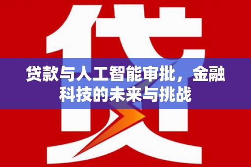 埤头贷款与人工智能审批，金融科技的未来与挑战