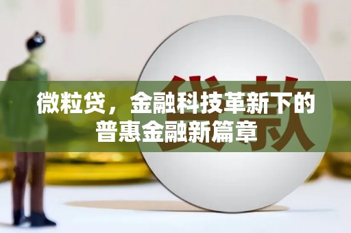 埤头微粒贷，金融科技革新下的普惠金融新篇章
