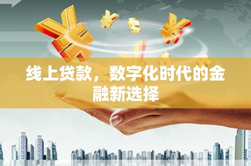 埤头线上贷款，数字化时代的金融新选择