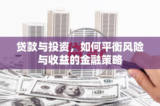 埤头贷款与投资，如何平衡风险与收益的金融策略