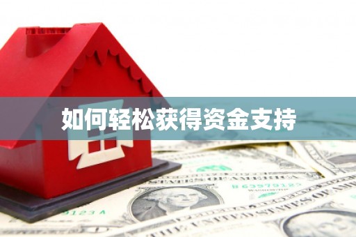 埤头如何轻松获得资金支持