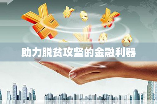 埤头助力脱贫攻坚的金融利器