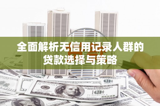 埤头全面解析无信用记录人群的贷款选择与策略